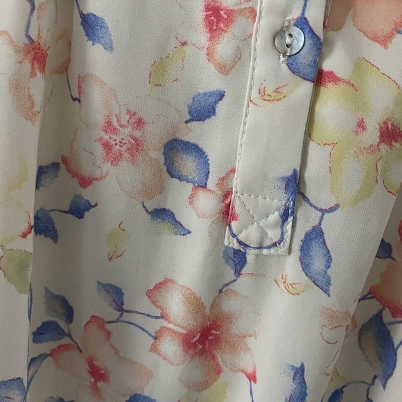 Skies are Blue Sleeveless Button Front Floral Knee Length Dress Size XS - Picture 2 of 7